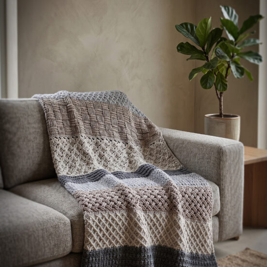 Haakpakket - Plaid Rustic Relïef