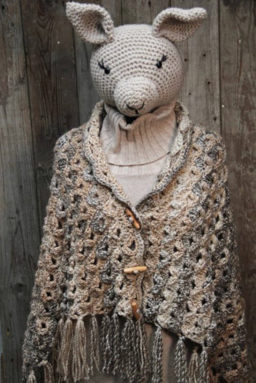 Haakpakket - Poncho Isa - Stoer & Stijlvol 64