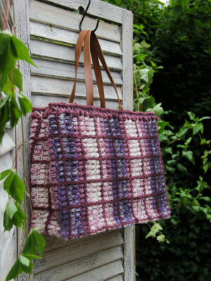 Haakpakket - Tas Puff / Block Scandi (jute)