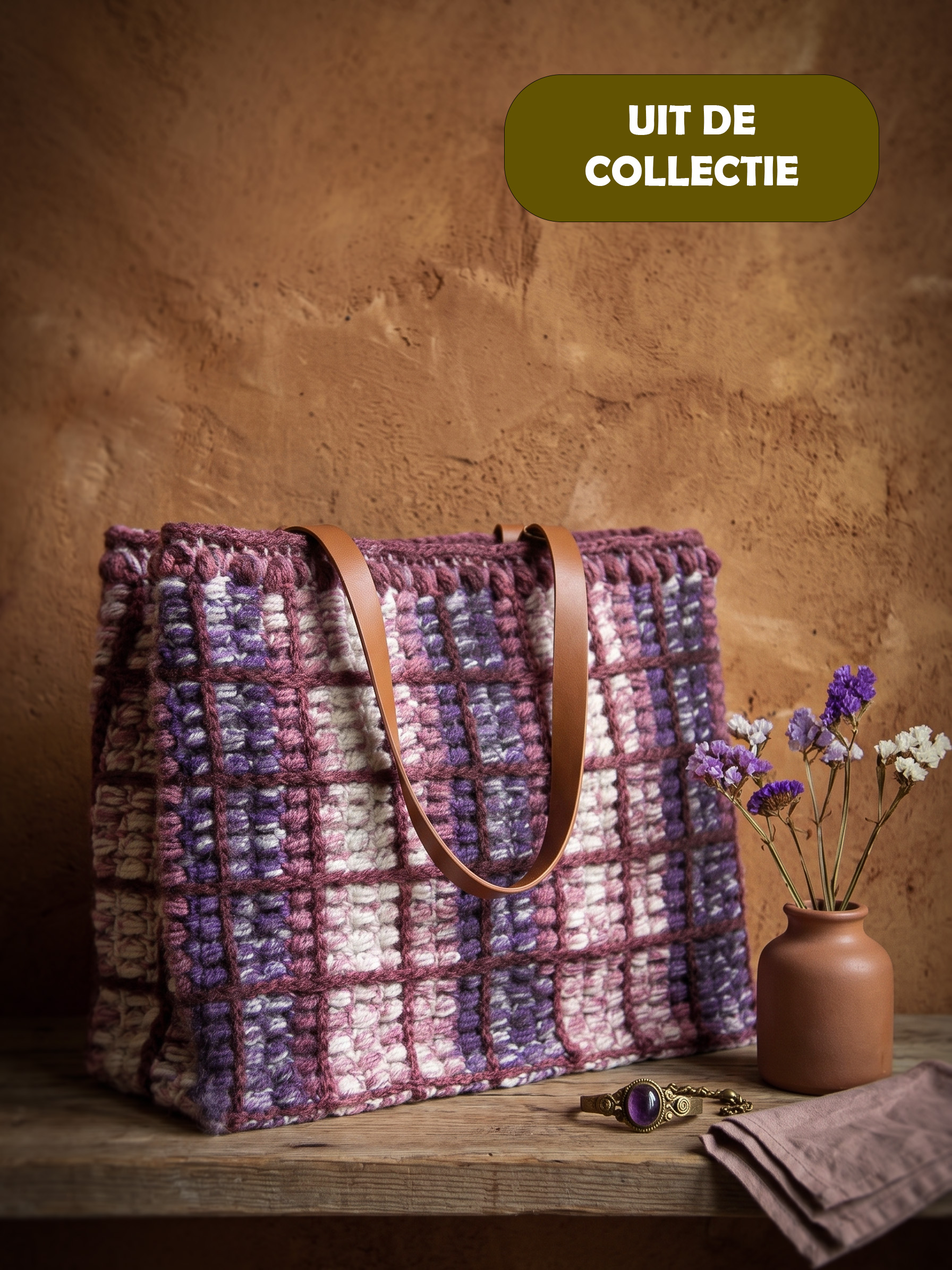 Tas Puff / Block Scandi (jute) - Kant & Klaar