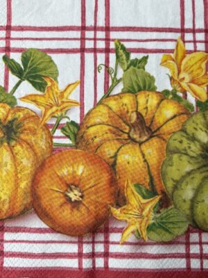 Servet Herfst - Herfst pompoenen - H0019 - 33 x 33 cm