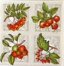 Corneeltje Wol - Servet - Herfst bessen - H0013 Servet Herfst - Herfst bessen - H0013 - 33 x 33 cm