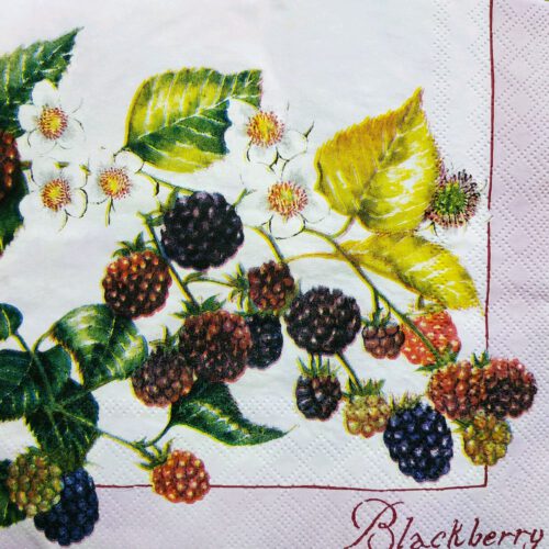 Corneeltje Wol - Servet - Herfst bramen - H0014 Servet Herfst - Bramen - H0014 - 33 x 33 cm