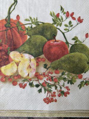 Corneeltje Wol - Servet - Herfst fruit - H0023 Servet Herfst - Herfst fruit - H0023 - 33 x 33 cm