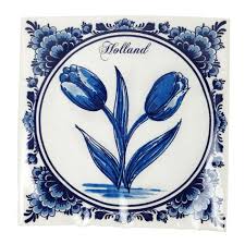 Corneeltje Wol - Servet - Tulp - DB0002 Servet Delfts Blauw - Tulp - DB0002 33x33cm