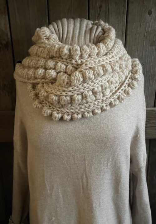 Haakpakket - Sjaal Chunkky noppen & pompons