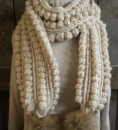 Haakpakket - Sjaal Chunkky noppen & pompons