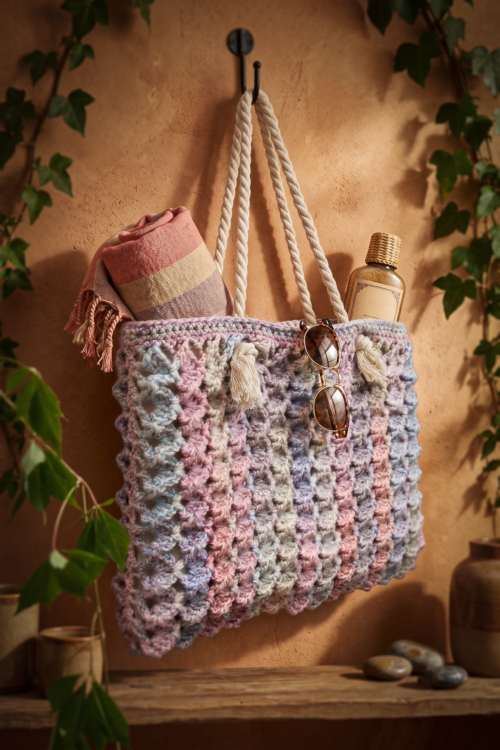 Haakpakket - Tas Antique pastel