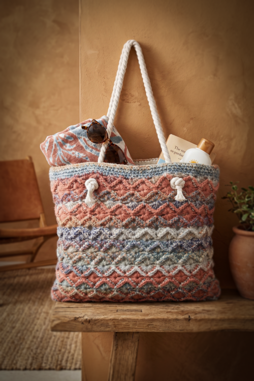Haakpakket - Tas Bavarian Relïef Canvas