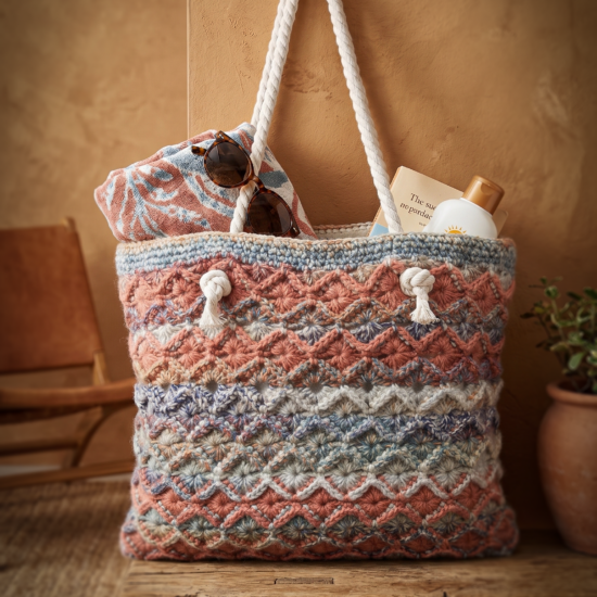 Haakpakket - Tas Bavarian Relïef Canvas