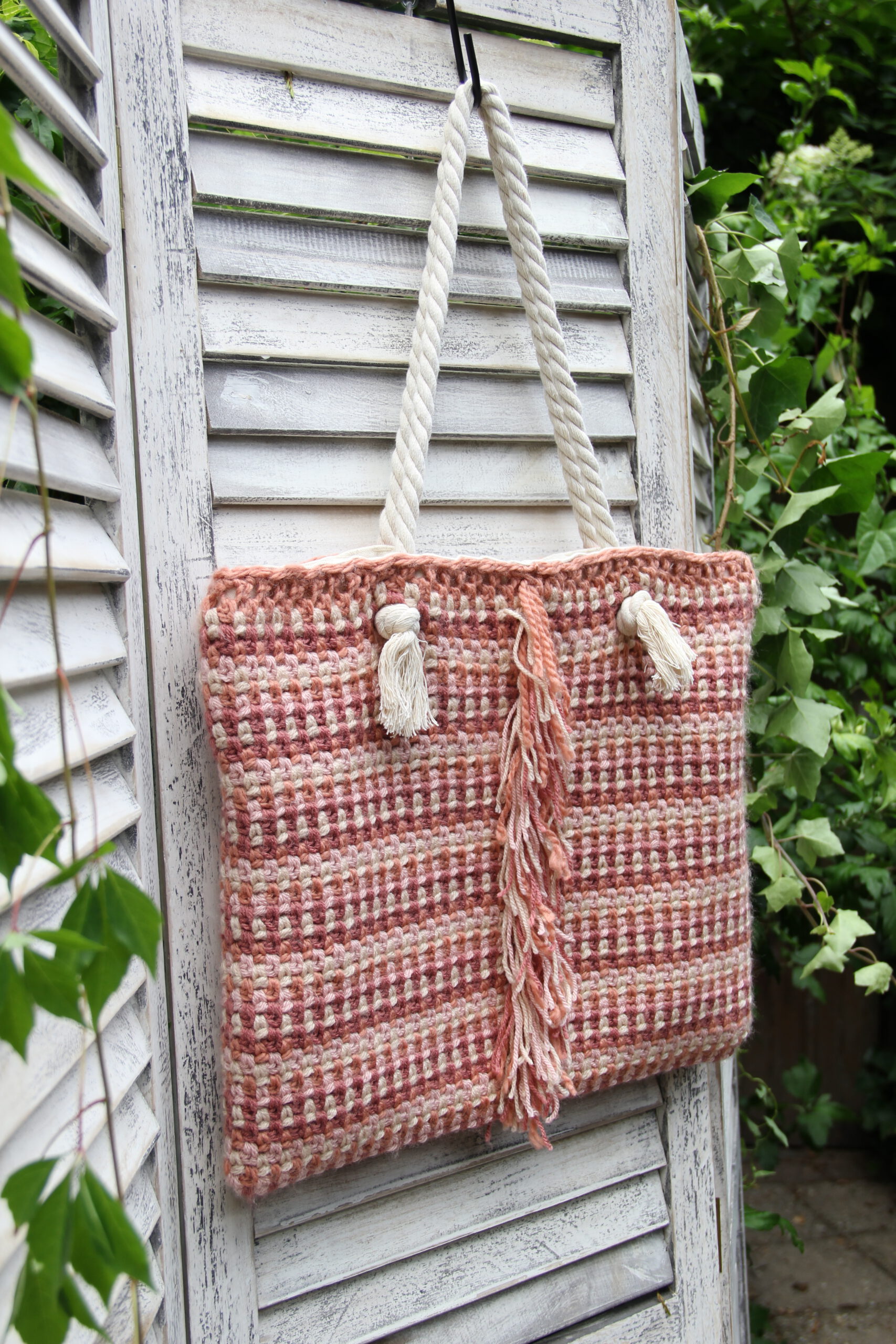 Corneeltje Wol - Tas Pink moss Haakpakket - Tas Pink moss