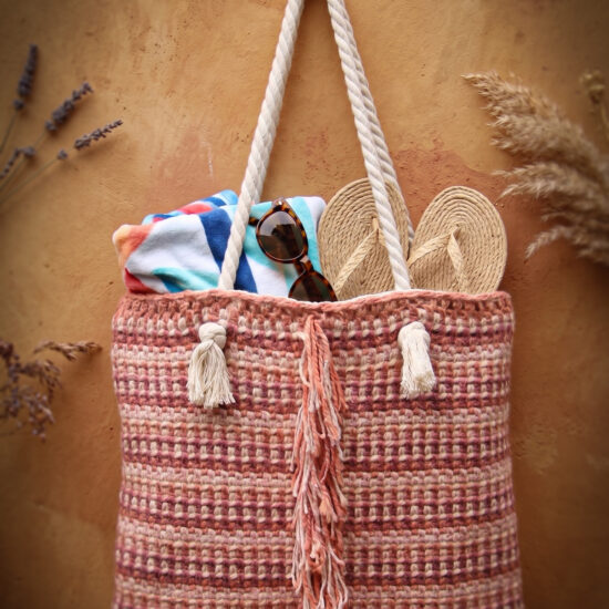Haakpakket - Tas Pink moss