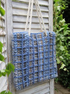 Corneeltje Wol - Tas Puff block MC 02 Haakpakket - Tas Blue Puff block MC 02