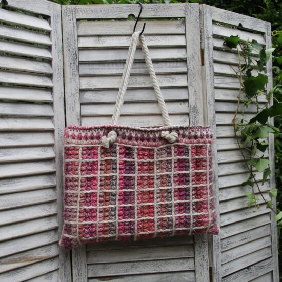 Haakpakket - Tas Pink Puff block MC 76