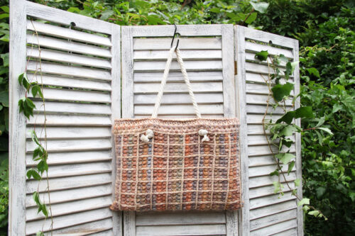 Haakpakket - Tas Orange puff block MC 89