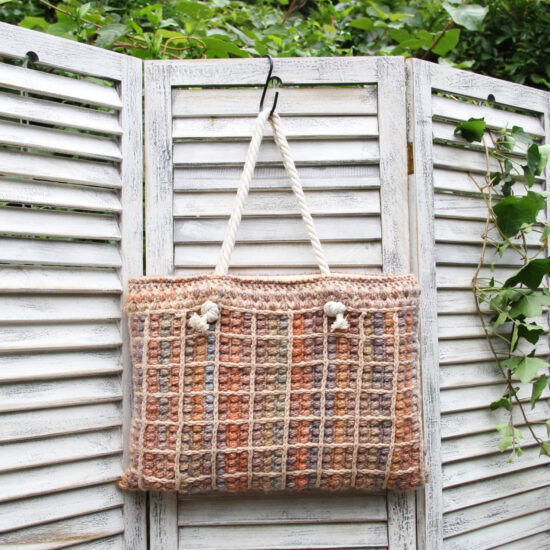 Haakpakket - Tas Orange puff block MC 89