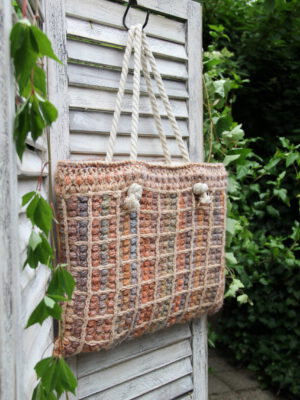 Haakpakket - Tas Orange puff block MC 89