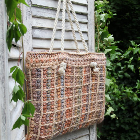 Haakpakket - Tas Orange puff block MC 89