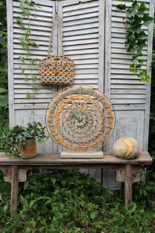 Corneeltje Wol - Tas Summer time sfeer foto Haakpakket - Wildlife Mandala (55cm)