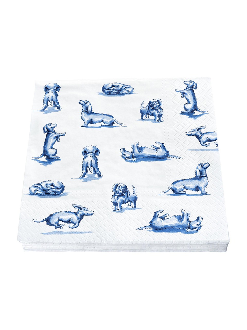 Servet Delft Blauw - Teckel Nhaan - DB0005 - 33x33cm