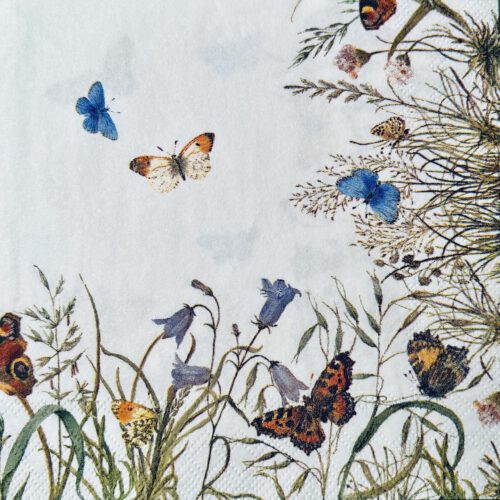 Servet Dieren / Vlinders  - D0001 33x33cm