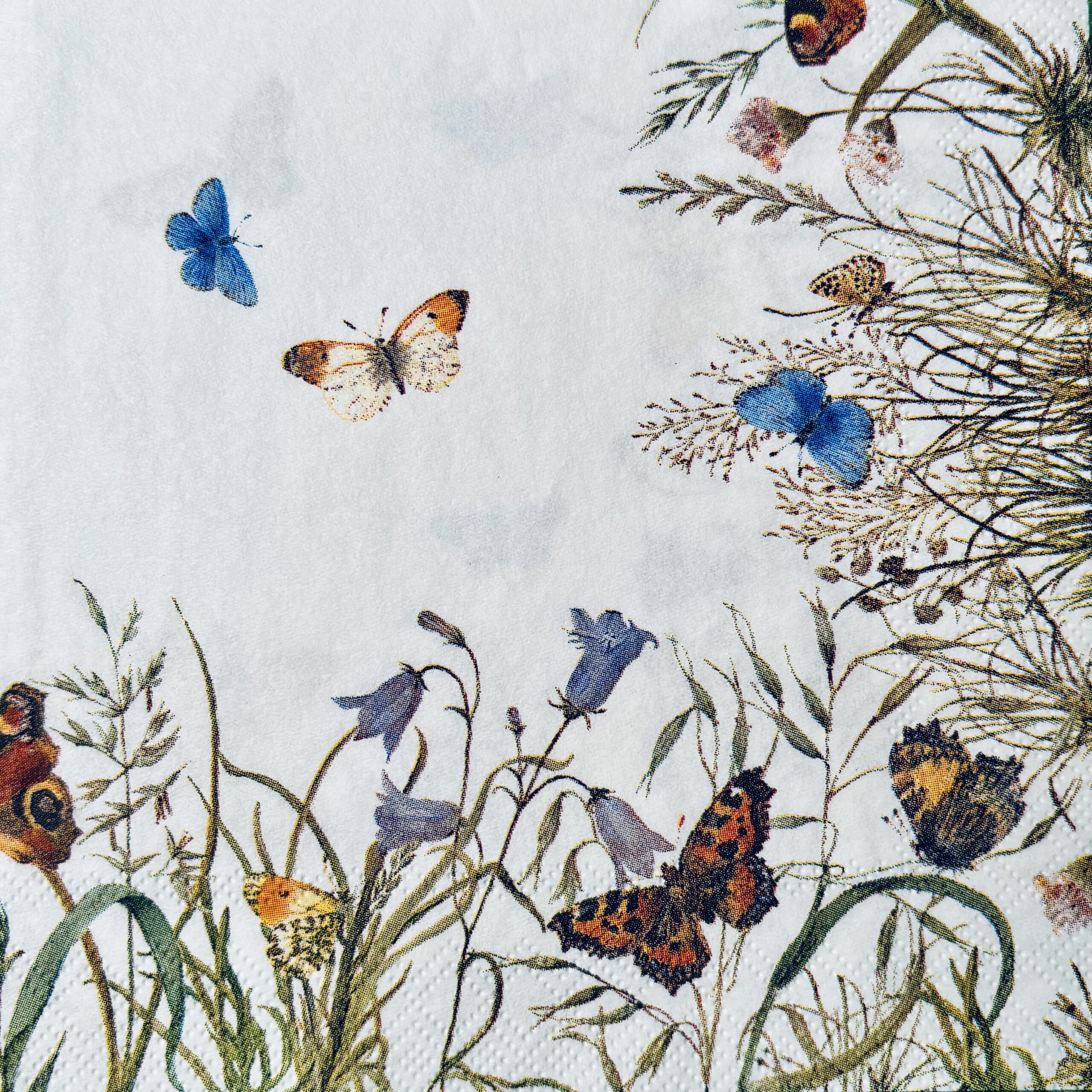 Servet Dieren / Vlinders  - D0001 33x33cm