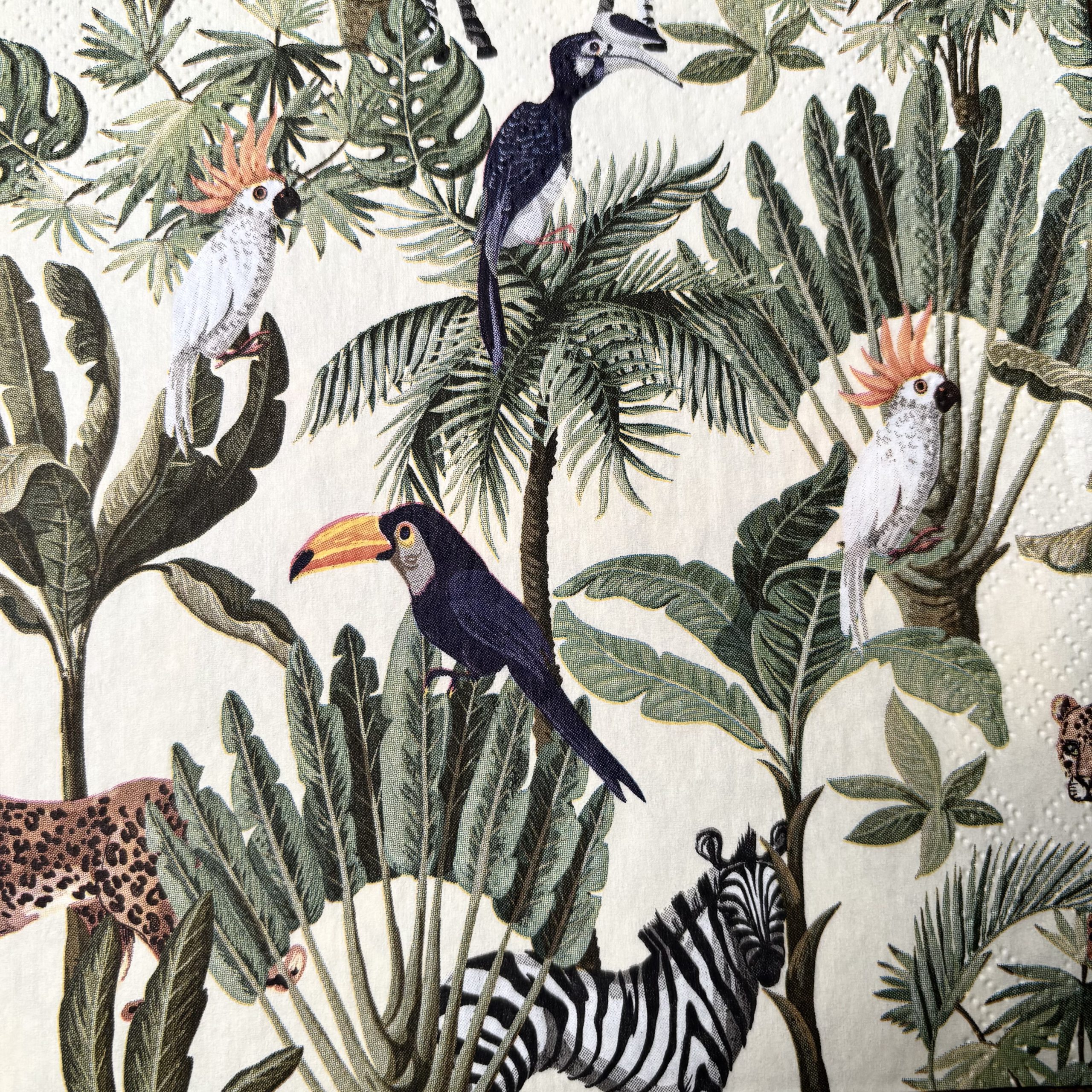 Servet Dieren / Wildlife  - D0002 33x33cm