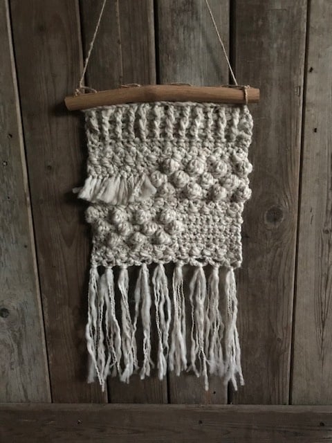 Wandhanger Nop ecru melee