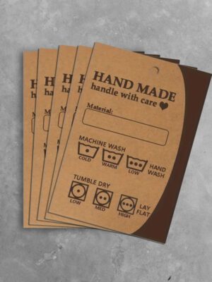 Wasinstructie kaartjes (5 stuks)