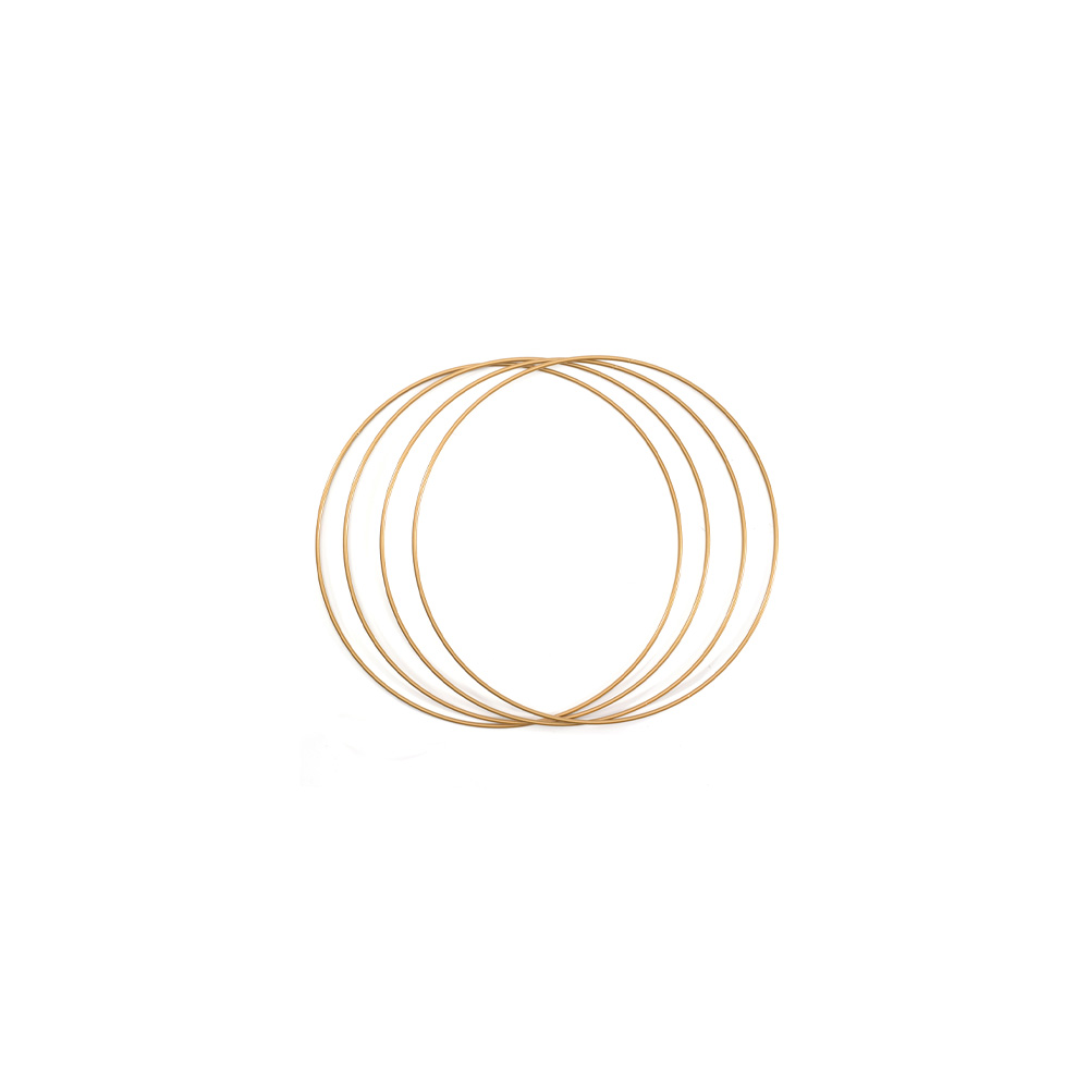 Corneeltje Wol - metalen ringen antiek goud Metalen ring 30 cm Ø Antiek Goud