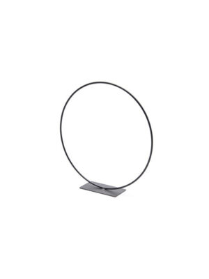Corneeltje Wol - ring op voet 30 cm - zwart Metalen ring op voet 30cm Ø - Zwart