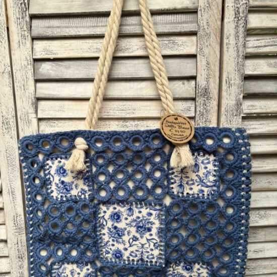 Corneeltje Wol - tas Delfts Blauw Haakpakket - Tas Delfts Blauw