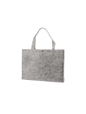 Corneeltje Wol - vilten tas grijs Luxe Draagtas - Vilt - 45x15x33cm - Licht grijs