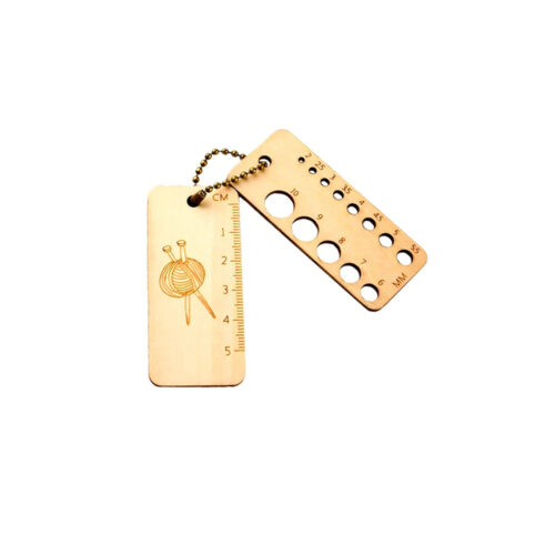 Houten Breinaaldenmeter & Liniaalset