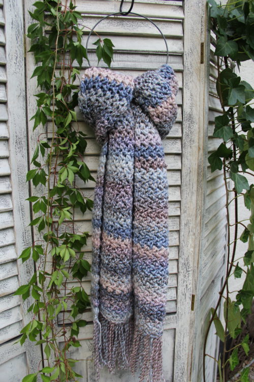 Corneeltje Wol - Double Denim sjaal Haakpakket - Double Denim Sjaal - Cor & Co