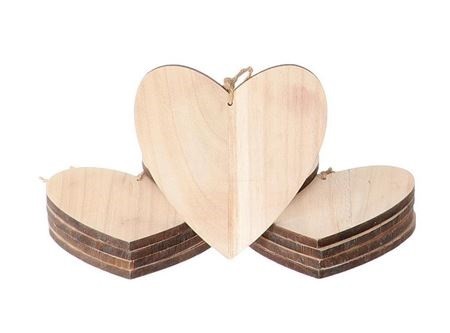 Corneeltje Wol - Houten hart 15x15 cm Houten hart - 15x15 cm