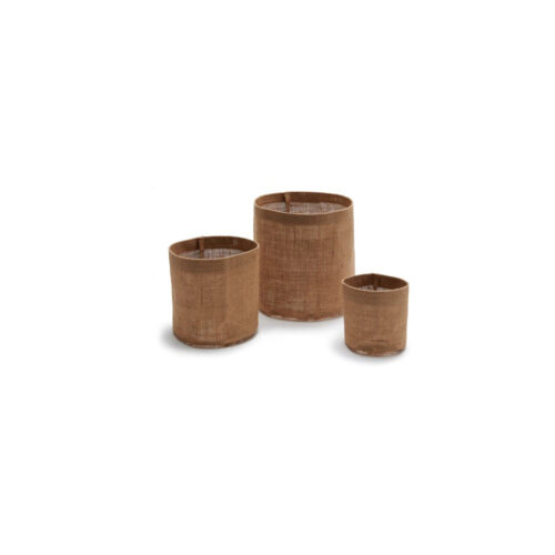 Corneeltje Wol - Jute mandje 15x15 cm - 1 Jute (planten) mandje 15x15cm