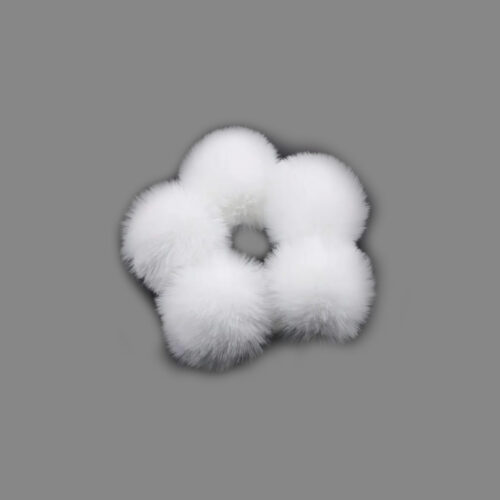 Corneeltje Wol - Kinder pompons wit Kinder pompons (imitatie bont pompons)