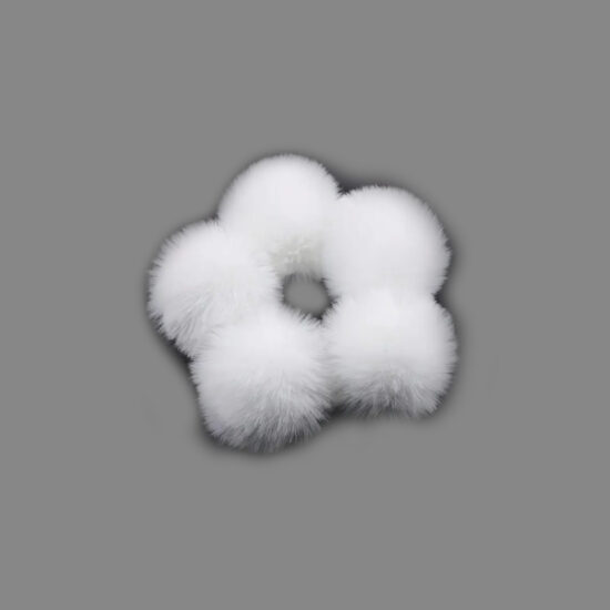 Corneeltje Wol - Kinder pompons wit Kinder pompons (imitatie bont pompons)