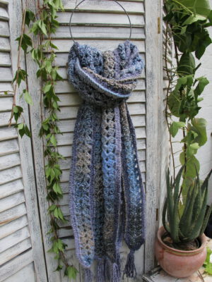 Corneeltje Wol - Mile a Minute sjaal Blue - Grey) Haakpakket - Mile a Minute sjaal (Blue & Grey) - Stoer & Stijlvol 64