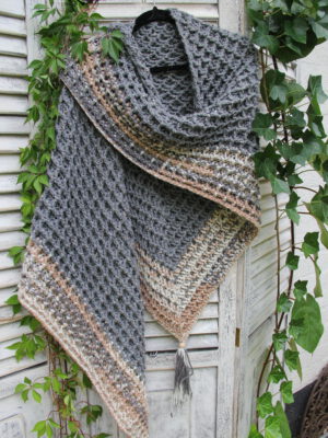 Corneeltje Wol - Omslag Stoer - Wafelsteek Haakpakket - Omslag Stoer - Wafflestitch