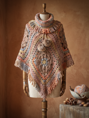 Haakpakket - Poncho & Col Cozy MC 89