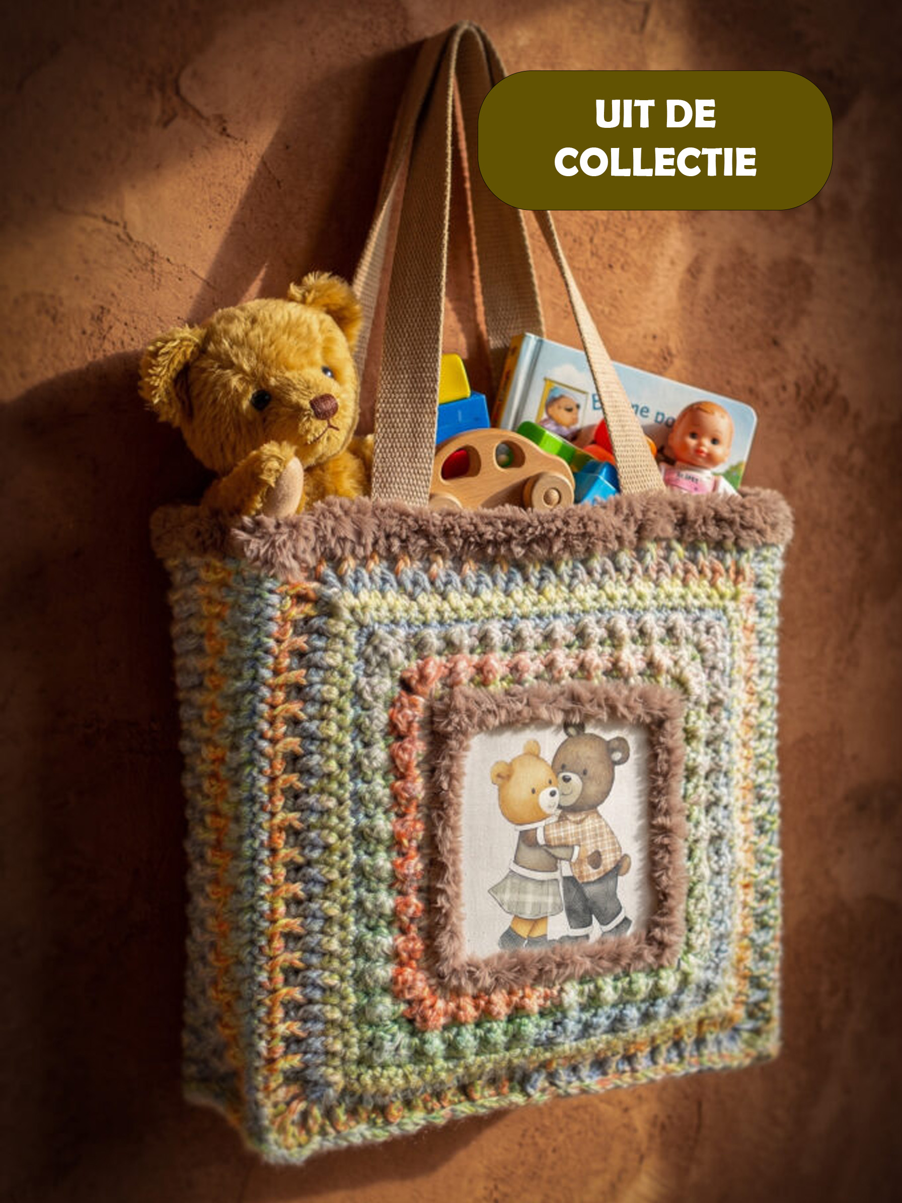 Corneeltje-Wol-Setting-Beertas-Sfeerfoto-sale Tas ♫''Ik zag...''♫ - Kant & Klaar