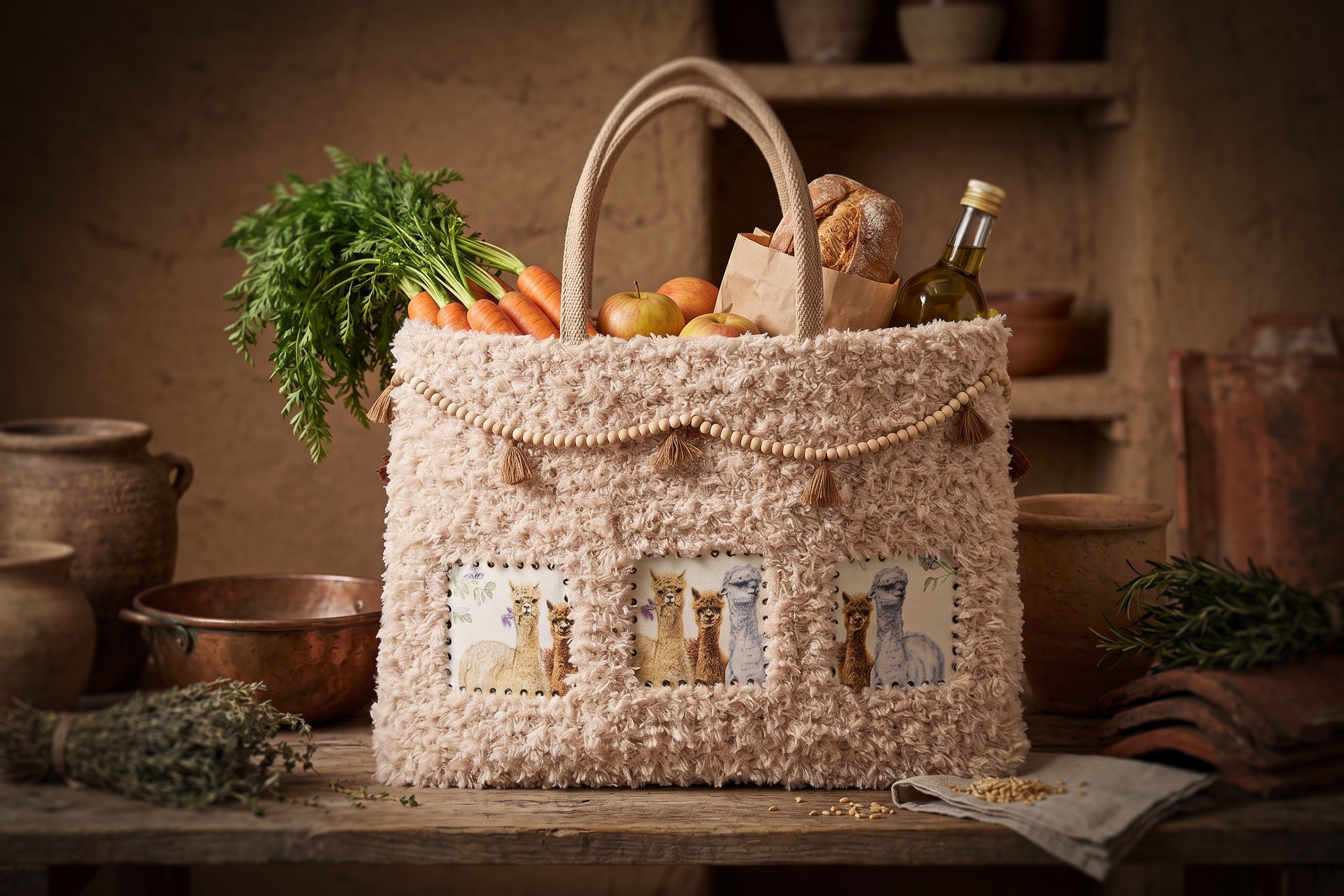Corneeltje Wol - Tas Alpaca - Sfeerfoto Haakpakket - Tas Alpaca