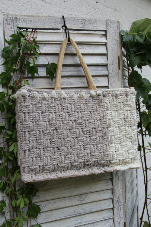 Corneeltje Wol - Tas Stoer Mandsteek Haakpakket set - Stoere set! Omslag + capuchon + col + tas