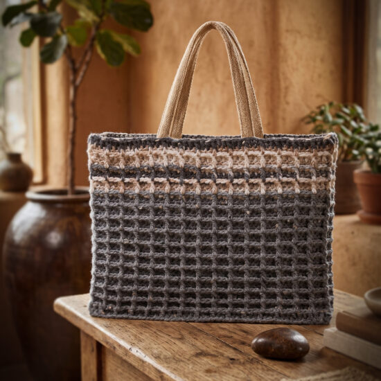 Haakpakket - Tas Stoer + Stoere Muts- Wafflestitch - Scandi