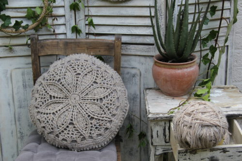 Haakpakket set - Wanddeco & kussen Naturel