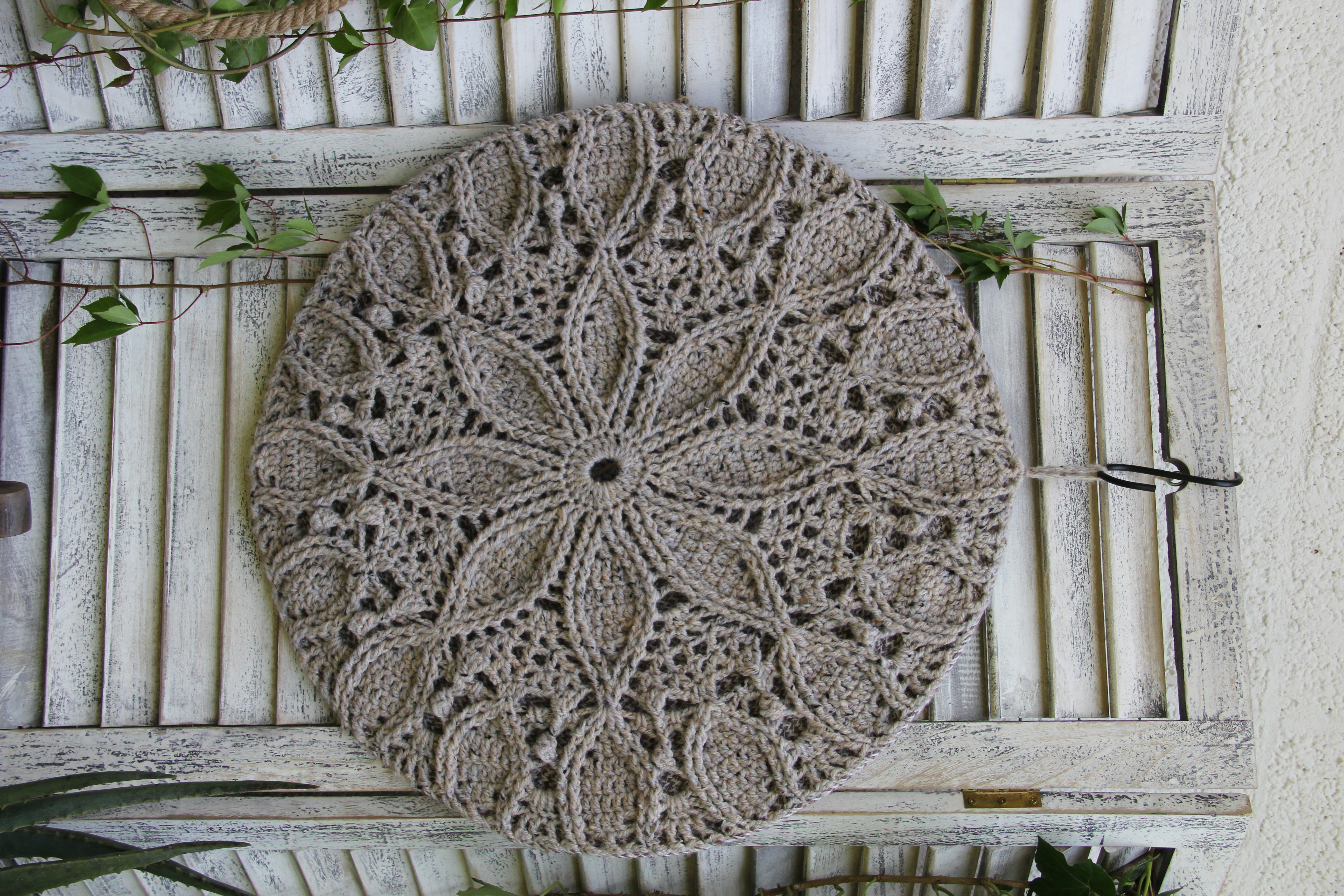 Haakpakket set - Wanddeco & kussen Naturel