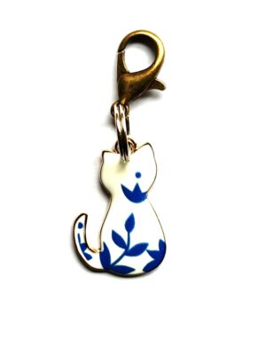 Corneeltje Wol - katten 3 steekmarkeerder Steekmarkeerder kat Delfts Blauw - Cor & Co