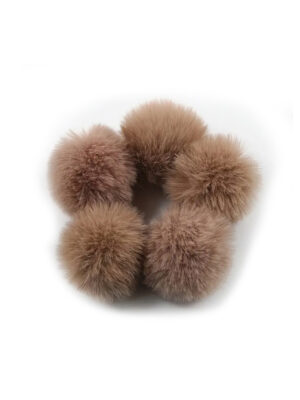 Corneeltje Wol - kinder pompons bruin Kinder pompons (imitatie bont pompons)